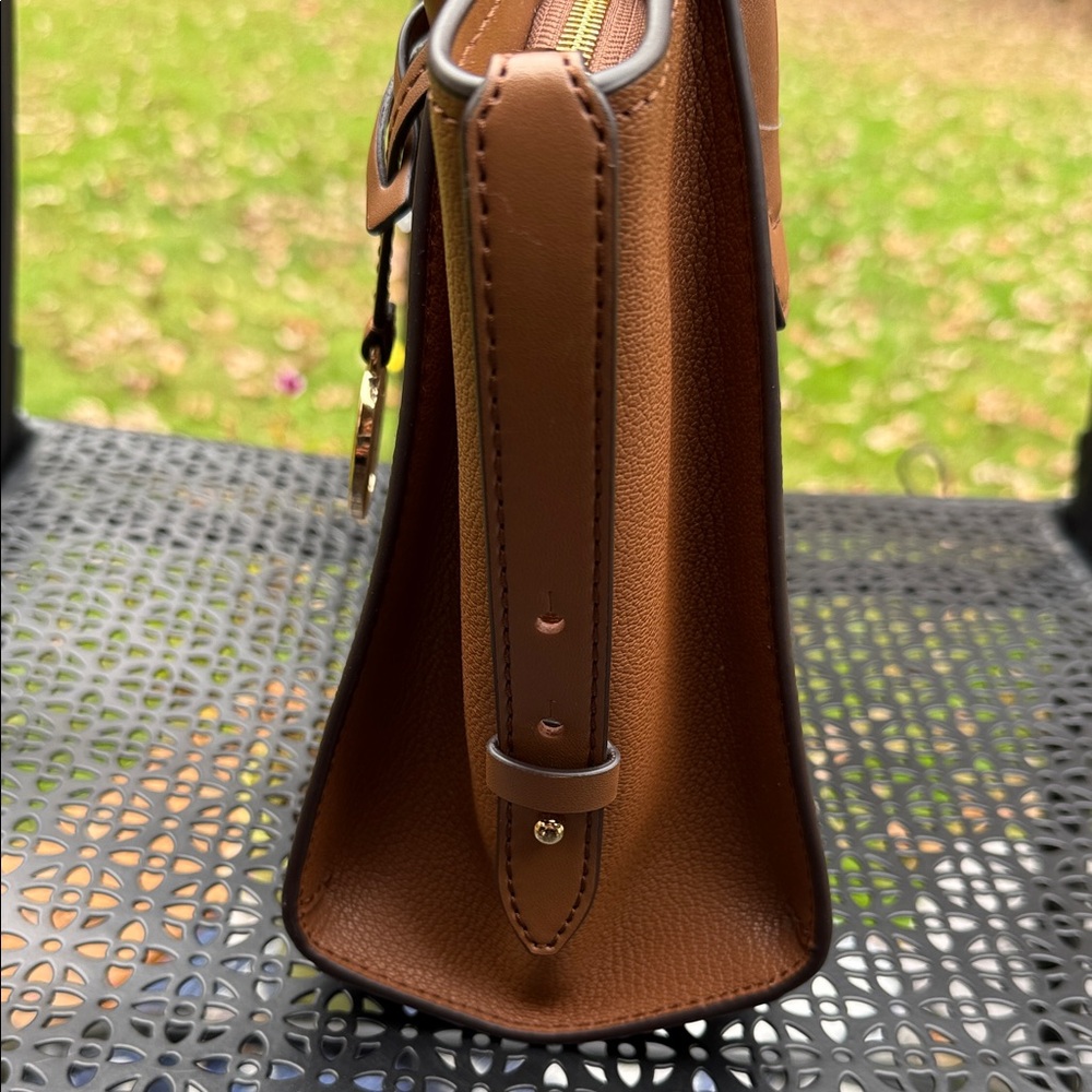 Michael Kors Brown Avril SM TZ Satchel - Picture 7 of 10